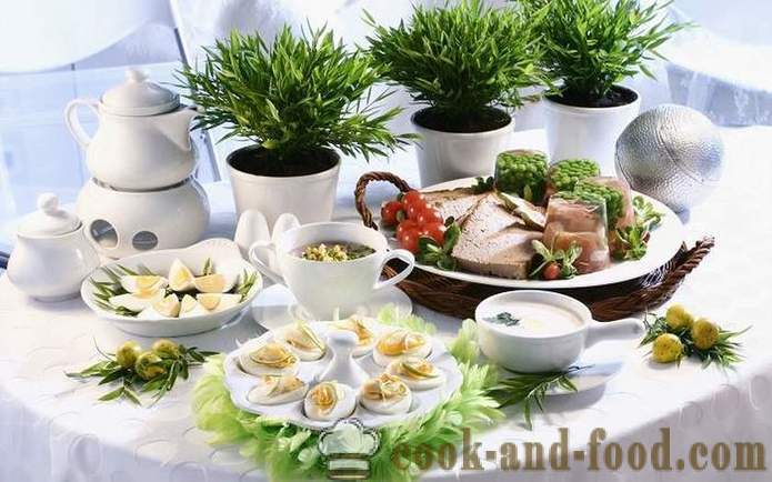 Kulinarične tradicije in običajev veliko noč - velikonočna miza v slovanski pravoslavni tradiciji