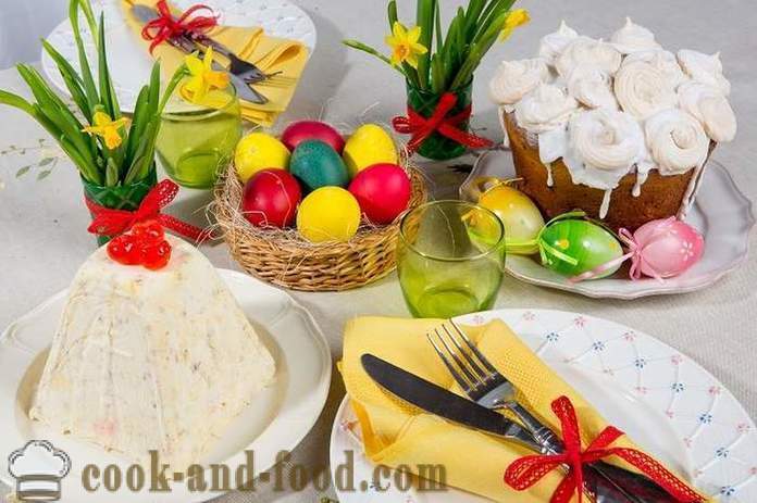 Kulinarične tradicije in običajev veliko noč - velikonočna miza v slovanski pravoslavni tradiciji