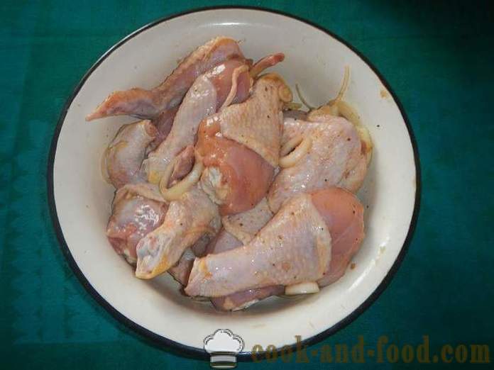 Pečena piščančja na žaru - kako okusno pečen piščanec na žaru, recept s fotografijo.