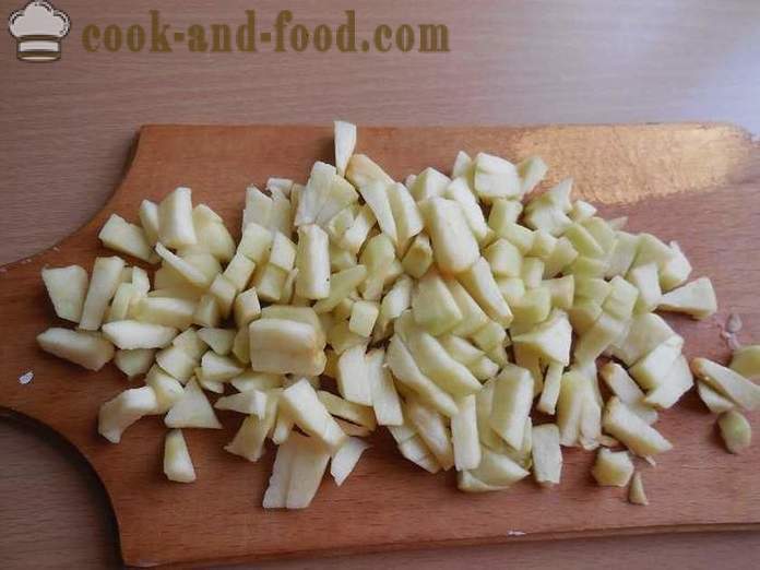 Sladko pecivo Lavash z jabolki - preprosto in okusno sladico v lavash, korak za korakom recept s fotografijami.