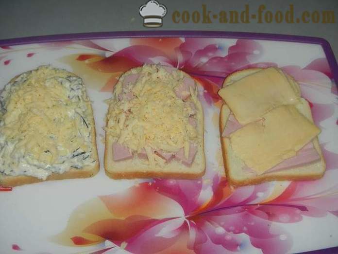 Preprosti recepti za tople sendviče s sirom in klobaso v naglici
