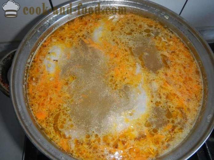Juha s cmoki in piščancem - Kako narediti cmoke za juho, korak za korakom receptov fotografije