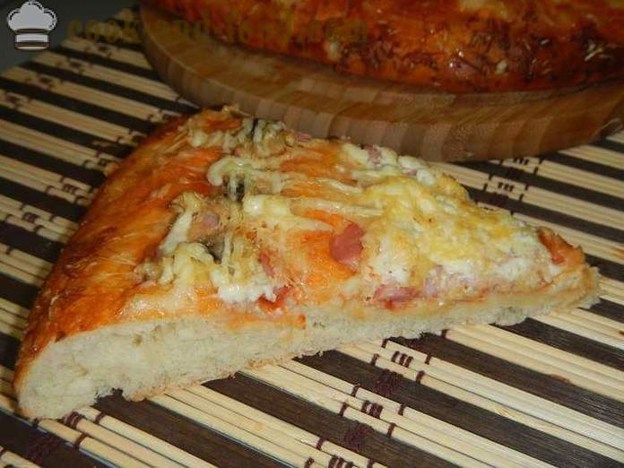 Domač pizza v pečici - korak za korakom recept s fotografijo okusno pico kvašenega testa