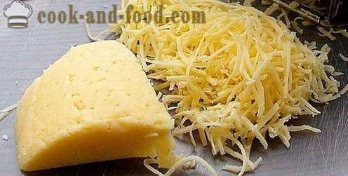 Gobe ​​polnjene s sirom in pečen v pečici. Preprostih in okusnih receptov s fotografijami.