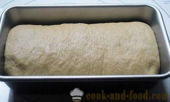 Kruh brez kvasa in fermentirati jogurt, pečen v pečici - pšenica - rž, domače preprost recept s fotografijo