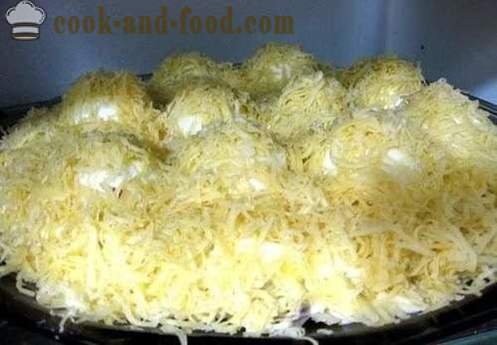 Polnjene jajca s sirom in česnom - hladne jedi, recept s fotografijo