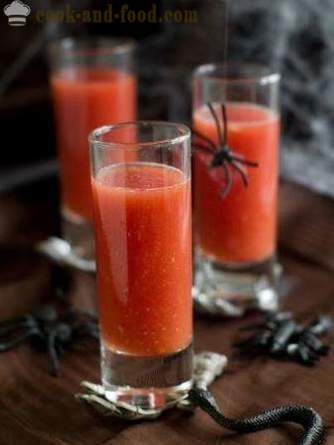 Paradižnikova juha Gazpacho ali recept za noč čarovnic: a brezalkoholna pijača paradižnik 