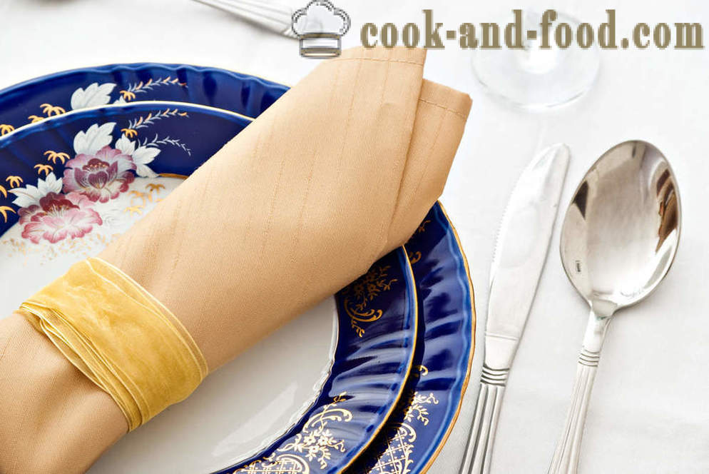 Kako postaviti mizo in jih okrasite jed: 7 Nasveti Lara Katsov - video recepti doma