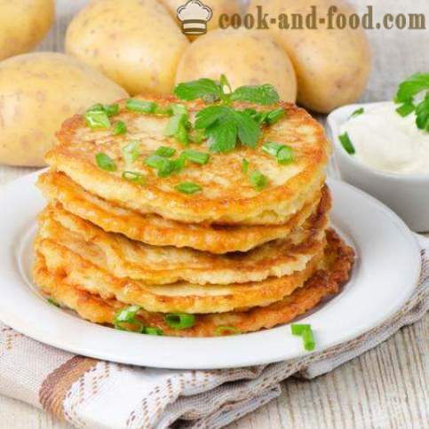 Belorusinja kuhinja: palačinke, narejene iz krompirja - video recepti doma
