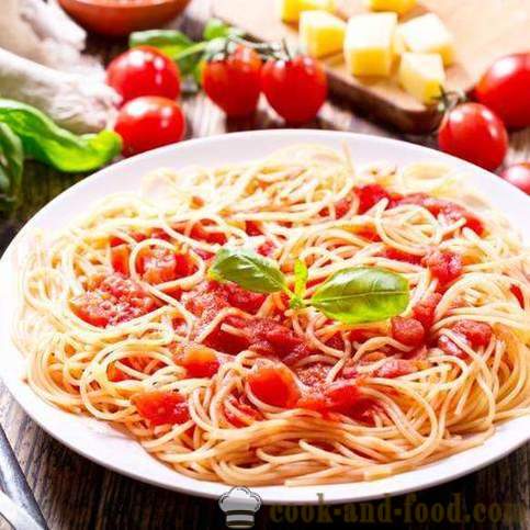 Recept za špagete s paradižnika in sira