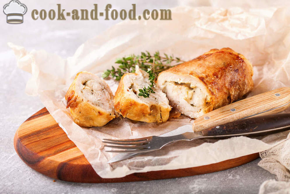 Kako kuhati piščanca roll - video recepti doma